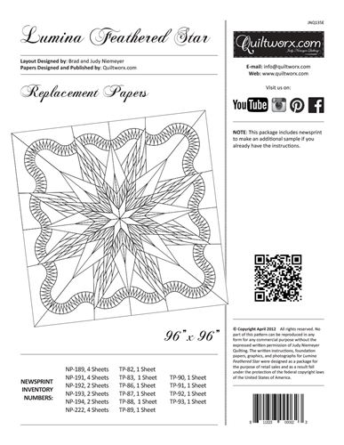 Lumina Feathered Star Replacement Papers-DISCONTINUED