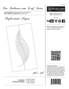 One ~ Quiltworx.com Leaf Series Replacement Papers