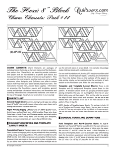 Charm Elements #14: The Hexi 8" Block