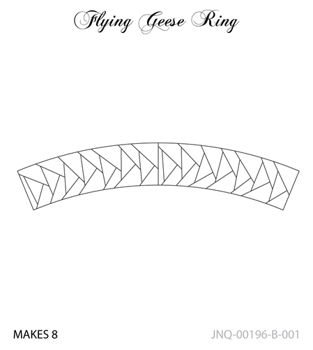 JNQ196B001 Flying Geese Ring