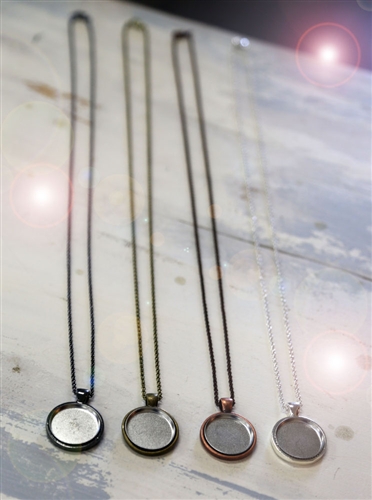 Thin Chain Necklace for Interchangeable Magnets - Rustic