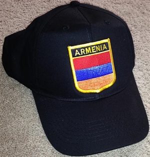 Armenia Flag Golf Cap 2 Black