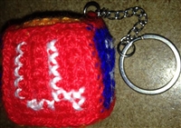 Armenian Flag Alphabet Keychain