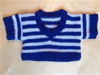 Sweater - Large - Blue Stripes