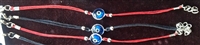 1 LightBlue Evil Eye Stringed Bracelet Red String