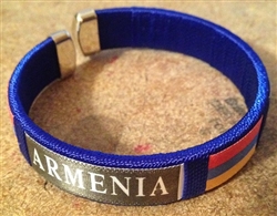 Armenian Embroidered Bracelets BLUE
