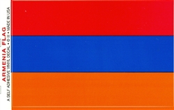Armenian Waterproof Vinyl Flag Decal Stickers 3.5" x 5"