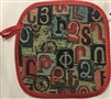 Armenian Alphabet Pot Holder 1 - Taraz