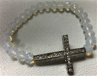 Armenian Cross Bracelet 1 - White