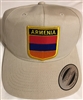 Armenia Flag Golf Cap 2- Beige