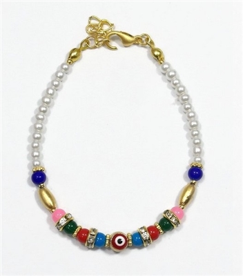 Evil Eye White Bracelet