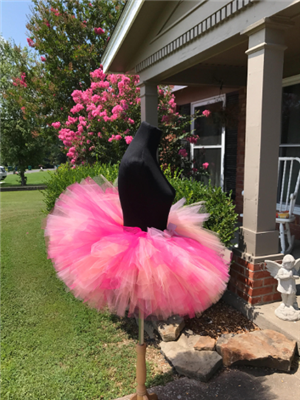 Pink, peach and fuchsia tutu