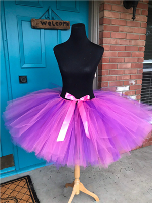 shocking pink and purple tutu