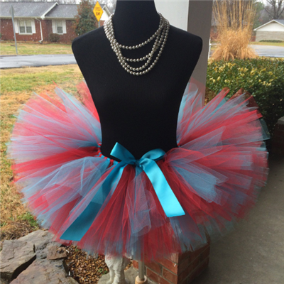 turquoise and red tutu