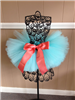 aqua tutu with coral bow