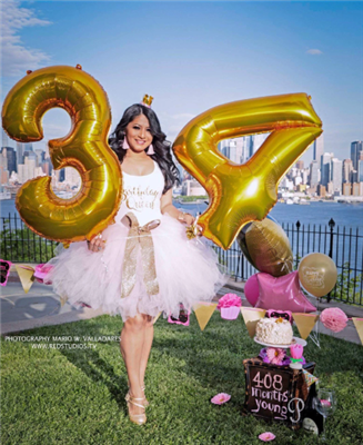 White tank with gold glitter birthday queen