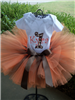 brown and orange tutu