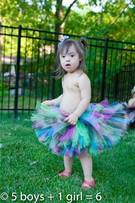 bright zebra girls rainbow tutu