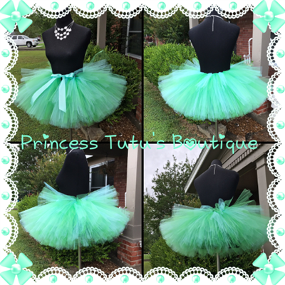 Aqua and Emerald dual length tutu