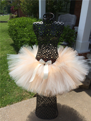 Ivory and peach tutu