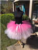 Shocking pink with shocking pink overlay dual length tutu