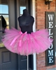 shocking pink and silver dual length tutu