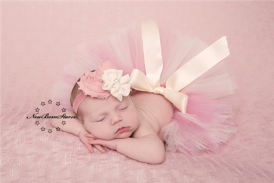 dusty rose and ivory tutu