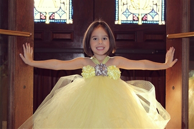 Pale Yellow Tutu Dress