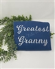 Greatest Granny embroidered crew neck sweatshirt