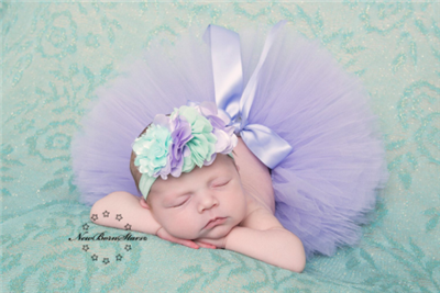 mint and lavender boutique headband