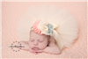 peach, ivory and aqua boutique headband