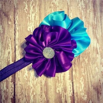 peacock couture headband