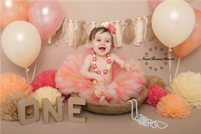 Ivory, coral and gold tutu