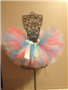 ivory, turquoise and coral tutu