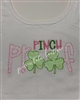 Pinch proof bib with mylar back for a glittery effect