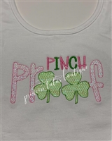 Pinch proof bib with mylar back for a glittery effect