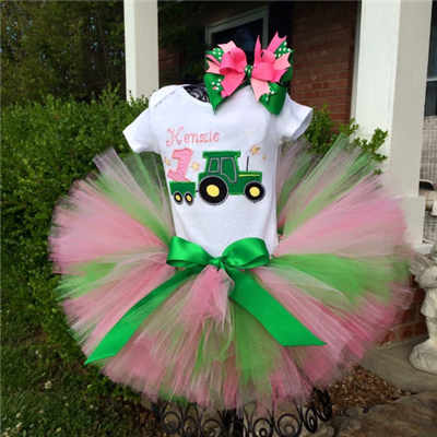 pink and green tutu