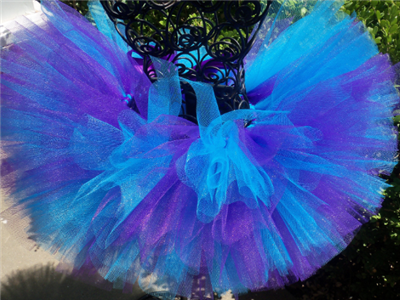 purple and turquoise tutu