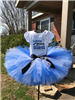 royal blue and white tutu