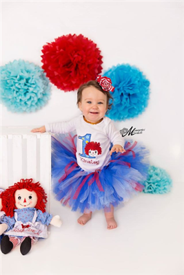 red, blue and white tutu
