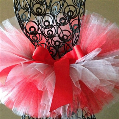 red and gray tutu