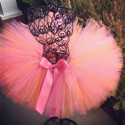 shocking pink and orange tutu