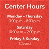 Static Cling - Center Hours 1