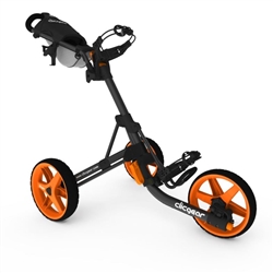 Clicgear Model 3.5+ Push Cart - Charcoal/Orange