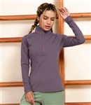 Halara Solid Slimming Turtleneck Half Zip Sports Sweatshirt