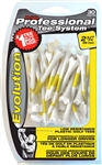 Pride Evolution 2 3/4" Yellow Golf Tees