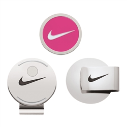 Nike Hat Clip and Ball Marker Set - Pink Pow/White
