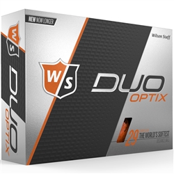 Wilson Staff Duo Soft Optix Orange Golf Balls - 1 Dozen