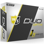 Wilson Staff Duo Soft Optix Yellow Golf Balls - 1 Dozen