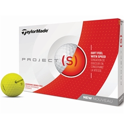 TaylorMade Project (s) Matte Yellow Golf Balls - 1 Dozen